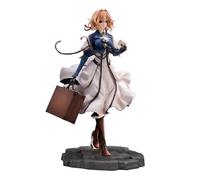 Qigmhua Figurine d'anime Violet Evergarden - Modèle : 25 cm - Figurine anime fille - Statue violette Evergarden - En PVC - Accessoire de table pour les fans
