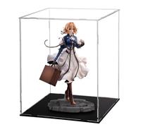 Qigmhua Figurine d'anime Violet Evergarden - Modèle avec écran de protection - 25 cm - Figurine anime fille - Statue violette Evergarden - En PVC - Accessoire de table pour les fans