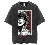 Qigmhua Hanma Baki/Pickle/Hanma Yujiro T-shirt à manches courtes et manches courtes, décontracté, surdimensionné