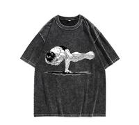 Qigmhua Hanma Baki/Pickle/Hanma Yujiro T-shirt à manches courtes et manches courtes, décontracté, surdimensionné