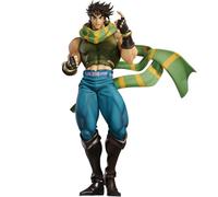 Qigmhua JJBA Joseph Joestar Figurine avec écharpe verte, modèle sur pied Joseph Joestar Statue de cadeau JJBA Merch 22 cm