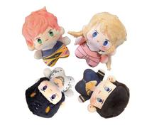 Qigmhua JJBA Peluche Bruno Bucciarati Anime Mini Figurine Lucy Steel Coussin Pendentif Mignon Rempli Porte-clés Chambre Ornements 10 cm