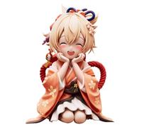 Qigmhua Naganohara Yoimiya Figurine PVC Anime Fille Figurines Yoimiya Q Statue 13 cm Modèle Aigouillé Jeu Mignon Fille Personnage Décoration Cadeau
