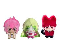 Qigmhua Peluche anime Iruma/Asmodeus Alice/Valac Clara Peluche douce rembourrée 10 cm Dessin animé Suzuki Pendentif sac d'école Canapé Décoration de chambre à coucher
