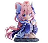 Qigmhua Sangonomiya Kokomi Figurine PVC Anime Fille Figurines Sangonomiya Kokomi Q Statue 13 cm agenouillé Modèle Mignon Jeu Fille Personnage Décoration Cadeau