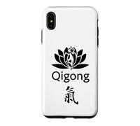 Qigong débutants/étudiants de Qigong/Calligraphie Lotus Coque pour iPhone XS Max