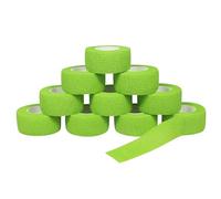 QiGui 10 Rouleaux Bande Cohésive Bandage Autoadhésif Cohésifs Sports Bande Auto-adhésif Elastiques Bandage Médical Bande Adhésifs Pansements Adhésifs pour Doigt Mains Pieds Poignets 2.5cm (Vert)