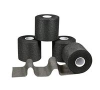 QiGui 4 Rollen Underwrap Tape Bandage de Mousse Bandage PreTape Ruban Athlétique en Mousse Ruban de Sport pour Cheville, Poignets,Genoux 6CM x 20M (Noir)