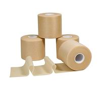 QiGui 4 Rollen Underwrap Tape Bandage de Mousse Bandage PreTape Ruban Athlétique en Mousse Ruban de Sport pour Cheville, Poignets,Genoux 6CM x 20M (Couleur de Peau)