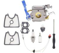 QIHRUIA Carburateur pour Husqvarna 125B 125BX 125BVX C1Q-W37 avec Filtre À Air 545112101, Kit De Conduite De Carburant 581798001, 545081811 Pa