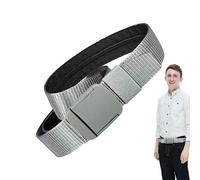 Qihuyi Ceinture d'argent pour Le Voyage, sécurité en Toile avec Poche dissimulée Boucle en Alliage, Portefeuille antivol réglable pour Les Sports Plein air