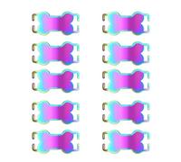 QIIIMSLSS Lot de 10 colliers légers en forme d'os pour chien avec pendentif en métal pour activités de plein air