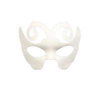 QIIIMSLSS Masques d'art en Papier Mâché Masques Vierges À Faire Soi-même Masques en Papier Pouvant Être Peints Masques Carnaval Blancs Masques Carnaval pour Adultes