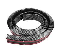 Qiilu 1.6m / 5.2ft Autocollant de lèvre d'aile Universel, Aileron Arrière de Coffre en Fibre de Carbone Garde d'autocollant de Spoiler de Coffre Arrière de Voiture(3.5cm)