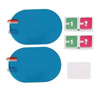 Qiilu 1 paire 100x150mm Film Antipluie de Rétroviseur de Voiture, Bouclier Anti-pluie pour Film Protecteur de rétroviseur Anti-buée pare-pluie (bleu)