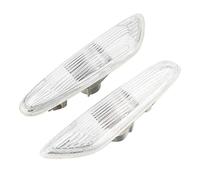Qiilu 1 paire de Clignotants, feux de position latéraux sans ampoule pour E90 E91 E92 E93 3 séries 2006-2011(blanc)