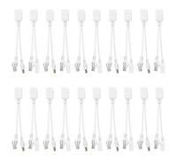 Qiilu 10 Paires d'injecteurs et Répartiteurs POE Caméra IP Câble POE RJ45 Adaptateur Power Over Ethernet Injecteur + Répartiteur DC 12 V et Caméra IP Câble POE RJ45 Adaptateur Power