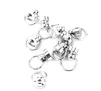 Qiilu 10 Pièces Clous de Rivet en Laiton Vis Arrière Tête de Bague Ronde Pièces de Maroquinerie Bouton en Métal Rivets Ensemble de Rivets Gothiques