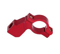 Qiilu 10mm Adaptateur retroviseur moto, Support de Rétroviseur Guidon Mont Miroir Adaptateur Support Pince (rouge)