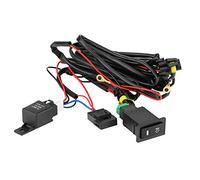 Qiilu 12 V Universel Voiture LED Brouillard Lumière On/Off Commutateur Câblage Fusible Relais Kit