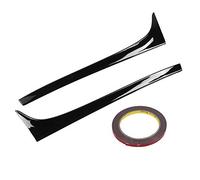 Qiilu 2 pièce Aileron Arrière en Plastique ABS Spoiler d'Aile Arrière de Voiture Autocollant Aile Tail Side avec Colle pour Golf 7 MK7 2014-2017