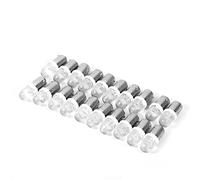 Qiilu 20Pcs T11 T4W LED Ampoules Blanc BA9S H6W 1895 Convexe 1 LED Auto Voiture LED Blanc Tableau de Bord Ampoule pour Les Clignotants, Les Feux de gyrophare latéraux, Les Feux de Tableau de Bord