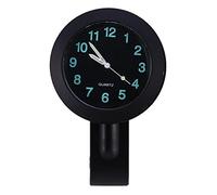 Qiilu 7/8"-1" Horloge de Montage de Guidon de Moto, Montre Universelle imperméable à l'eau incandescente Nouveau