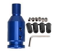 Qiilu Adaptateur de Pommeau de Levier de Vitesse de Voiture, Adaptateur Universel de Pommeau de Levier de Vitesse pour Manettes de Vitesse Non Filetées 12x1.25(bleu)