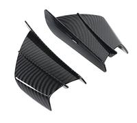 Qiilu Aile de Vent de Moto, 1 Paire de Carénages Latéraux de Style Fibre de Carbone D'aile Aérodynamique de Moto Winglets Universal Fit