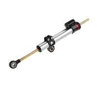 Qiilu Amortisseur de Direction, CNC Aluminium Stabilisateur d'Amortisseur de Direction de Moto Universel pour MT10 MT 07 MT09(Longue)