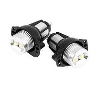 Qiilu Angel Eyes LED Lumière, 2 pcs 12W Voiture LED Angel Eyes Halo Anneau Auréoles Marker Light Ampoules Lampes Marqueur Lumière pour E90 E91 05-08 Lampes Auto