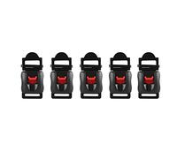 Qiilu Attache de Casque de Moto Boucle de Casque de Moto, 5pcs Casques de Moto Vitesse Clip jugulaire jugulaire Quick Release Disconnect Buckle
