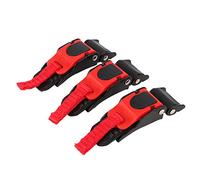 Qiilu Attache de Casque de Moto Remplacement de la Boucle de Casque, Professionnel Fast Secure 3X Clip de Vitesse de Casque de Moto à dégagement Rapide de la mentonnière Bouton de Traction Boucle de