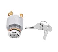 Qiilu Auto D¨¦marreur, 12V Universal Car Auto 4 Position on Off Commandes de commutateur d'allumage de d¨¦marrage de Voiture avec 2 cl¨¦s SPB501