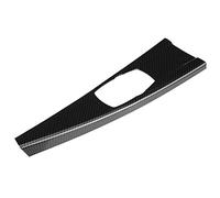 Qiilu Auto Moulages Intérieurs Caches pour Tableaux de Bord, Cache de Panneau Multimédia Intérieur en Fibre de Carbone ABS