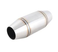 Qiilu Auto systèmes d'échappement Central Silencieux, 35 mm Silencieux Silencieux Universel pour système d'échappement de Moto