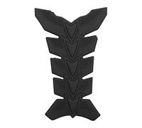 Qiilu Autocollant de reservoir pour moto, Autocollant 3D Gel Réservoir D'huile Protecteur de Protection de réservoir de Carburant d'essence Noir)