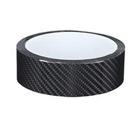 Qiilu Autocollant en Fibre de Carbone, Autocollant Noir de Protection de Bord de Porte de Voiture de Film Protecteur de Fibre de Carbone Noir(3CM*3M)