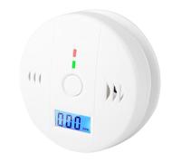 Qiilu avertisseur de monoxyde de carbone Détecteur d'avertissement de gaz d'empoisonnement de capteur intelligent de fumée de CO