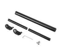 Qiilu Barre d'équilibre de Moto, Renfort étendu de Guidon de Barre d'équilibre de CNC d'alliage d'aluminium pour la Moto(Noir)
