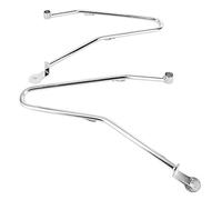 Qiilu Barres de Support de Sacoche Support de de Montage pour Bonneville T100 Thruxton 900 Sacoches de Selle de Sports Motorisés Pcs Barres de Support de Sacoche (A (Argent))