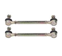 Qiilu Biellette à Rotule Lot de 2 Joints à Rotule de Biellette M10 10 Mm Filetage en Alliage d'acier Ensemble D'extrémité de Barre Stabilisatrice pour 50 70 90 110 ATV Quad à