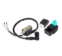 Qiilu Bobine d’allumage pour Dirt 140 ztxf 1005 Régulateur CDI de Bobine d'allumage pour VTT Quad ATV Trail Bike