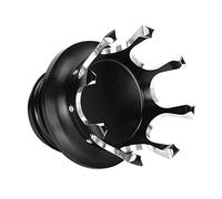 Qiilu Bouchon de réservoir de Carburant de Moto, Couvercle de réservoir de Carburant Bouchon de gaz Type de Couronne Accessoire de Moto adapté pour Defender FXDP(Noir)