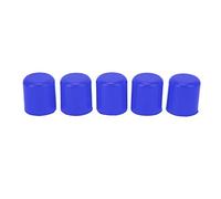 Qiilu Bouchon de Tuyau D'aspiration D'admission 25mm Diamètre Intérieur 5 Pièces Tuyau D'aspiration D'admission Tube en Silicone Bouchon d'extrémité Couvercle Bouchon de Lançage pour Voiture (Bleu)