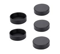 Qiilu Bouchon D'objectif Arrière à Monture C 25mm pour Lentilles de Télévision en Circuit fermé 2 Couleurs 5 Pièces Remplacement de Capuchons de Couverture D'objectif Arrière en Métal