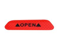 Qiilu Car Reflector Sticker, 4 Pcs Auto-adhésif Porte De Voiture Réfléchissant Avertissement Autocollant Bande De Sécurité Autocollants Signe(Rouge)