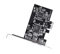Qiilu Carte Contrôleur PCI-E PCI Express Firewire 1394a IEEE 1394 avec Câble Firewire Carte Firewire