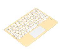 Qiilu Clavier avec Touc Ad Ro D Cap Clavier Fiable pour Téléphones Mobiles Ordinateurs Portables Ro D Clavier Fiable pour Téléphones Mobiles Ordinateurs Portables Ca (Yellow)