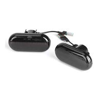 Qiilu clignotant dynamique 2 Car LED Dynamic Flowing Turn Signal Lights Side Sequential Blinker Fit for Clio